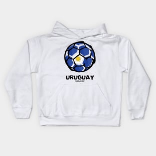 Uruguay Football Country Flag Kids Hoodie